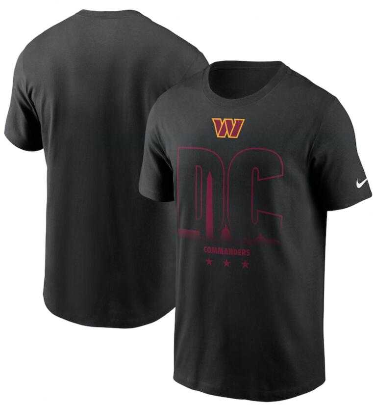 Men's Washington Commanders Nike Black Local T-Shirt,We sell and wholesale Men's Washington Commanders Nike Black Local T-Shirt on line form chian!